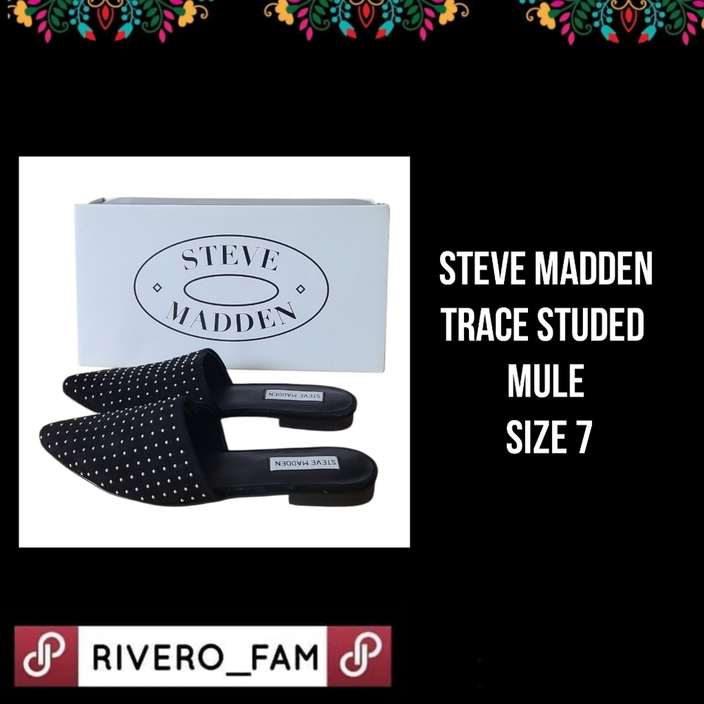 STEVE MADDEN | TRACE STUDED MULE  | SIZE 7